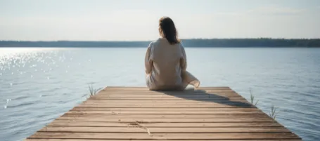 Woman seen from behind