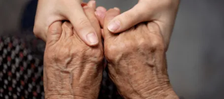 holding hands