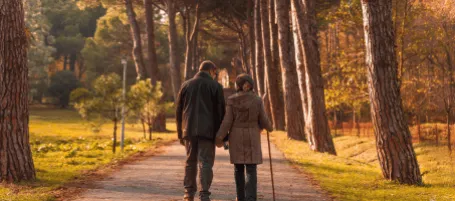 Couple walking