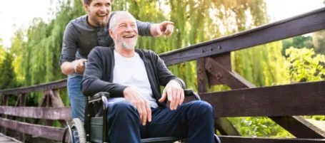 man in wheelchair